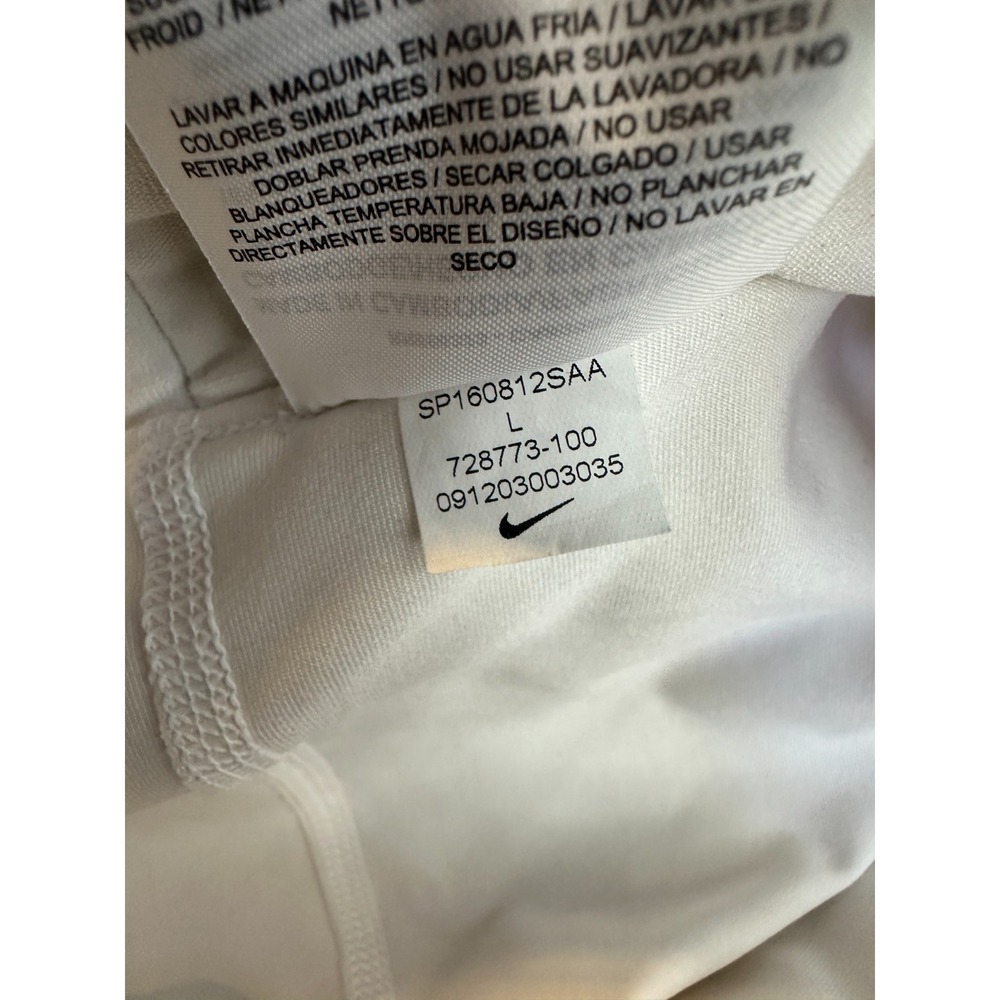Nike Dri-Fit Victory Skort Shorts Skirt Off White Size Large 728773-100 Pleated - Picture 13 of 16